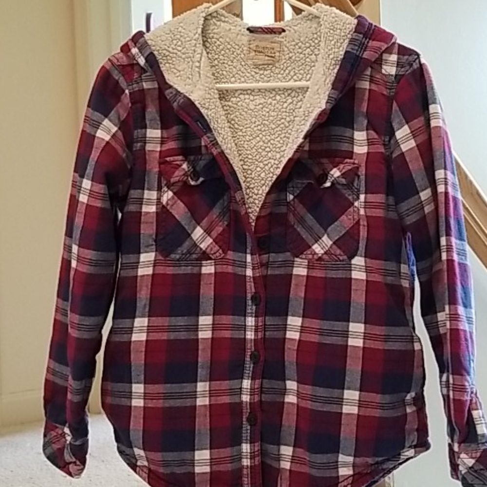 Fall jacket - hooded,  sherpa lined